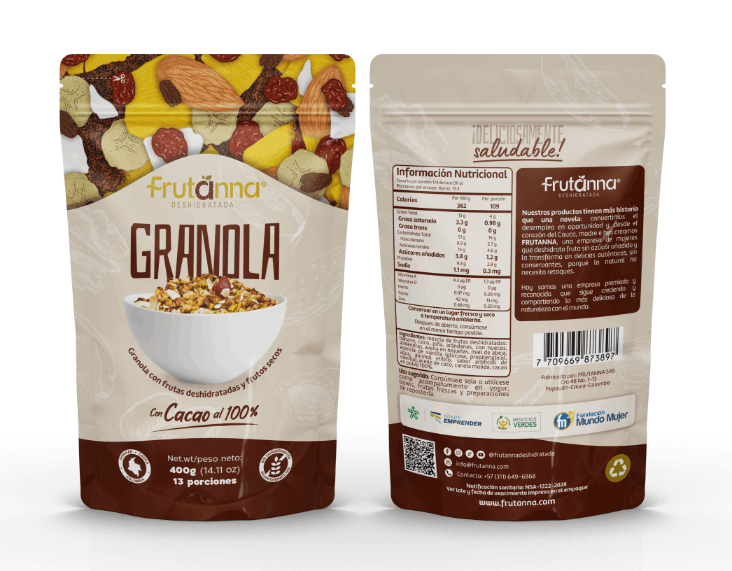 GRANOLA CACAO AL 100% ​